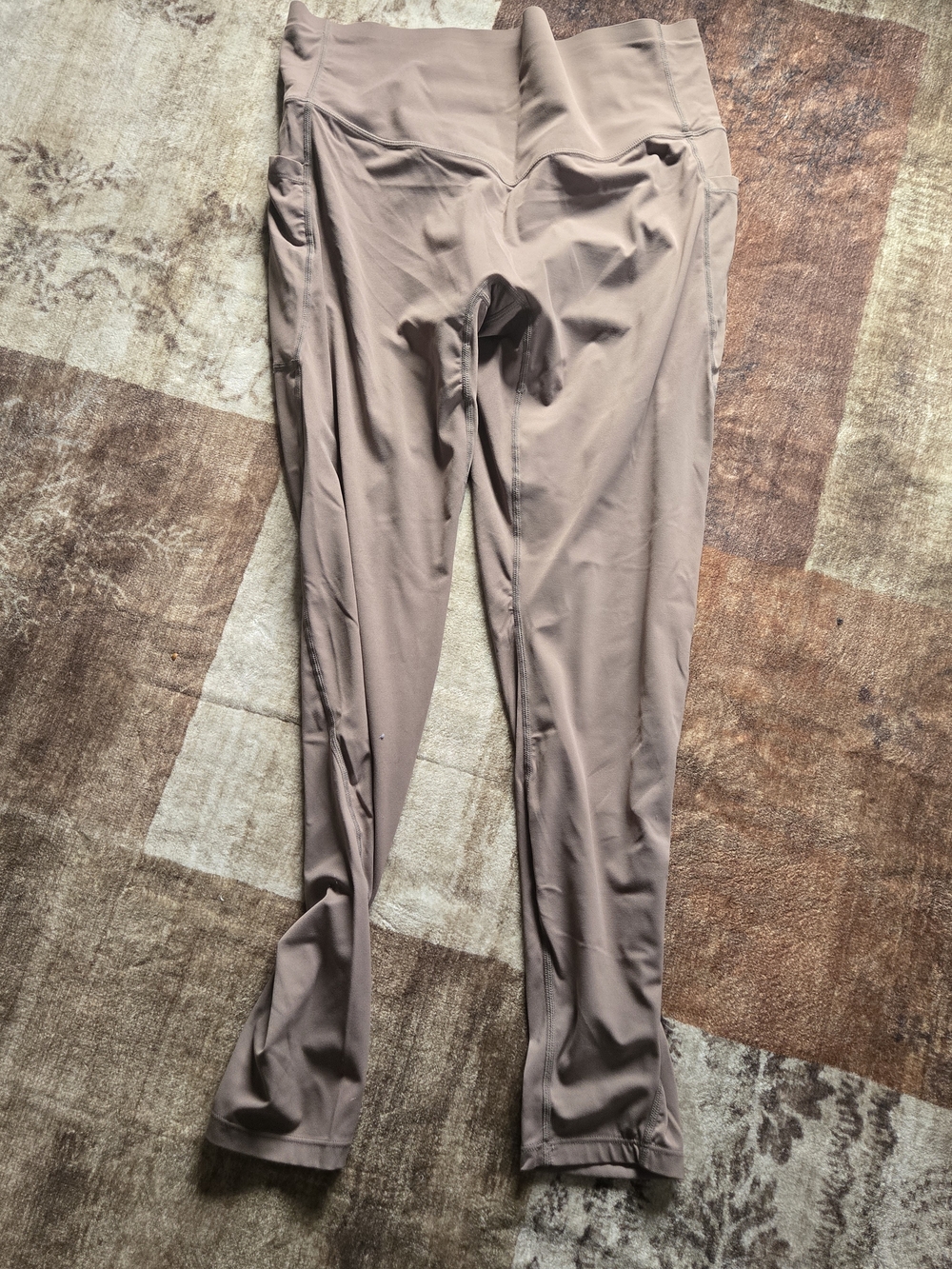 HALARA Dusty Mauve High-Waist Leggings with Side Pockets